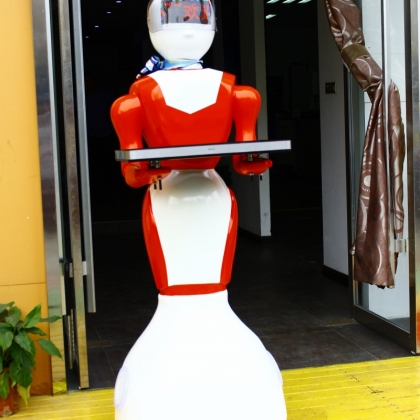 送餐机器人 餐厅迎宾机器人