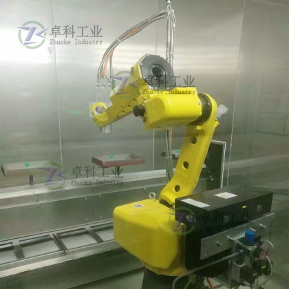 五金喷涂机器人工作站 发那科喷漆机械手臂 24小时自动喷涂
