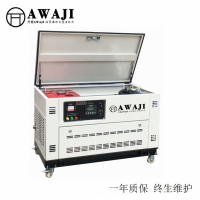 全自动25KW汽油多燃料水冷静音发电机图片