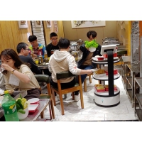 机器人厂家直供餐厅机器人 送餐传菜机器人 无轨餐车