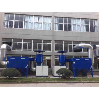 聚英环保丨中央式滤筒除尘器分体集尘器金属钣金加工烟尘治理设备