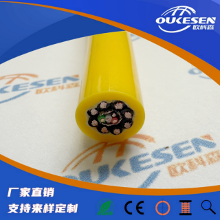 机器人机械手控制电缆8*0.75，高强度TPU耐扭转电缆