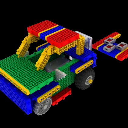 韩端教育机器人Goma_BrainA、ABS材质、创客教育机器人，拼装类积木