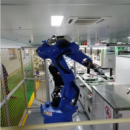 装箱搬运码垛机器人,OTC川崎六轴自动化机械臂