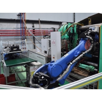 注塑机汇合皮带流水线